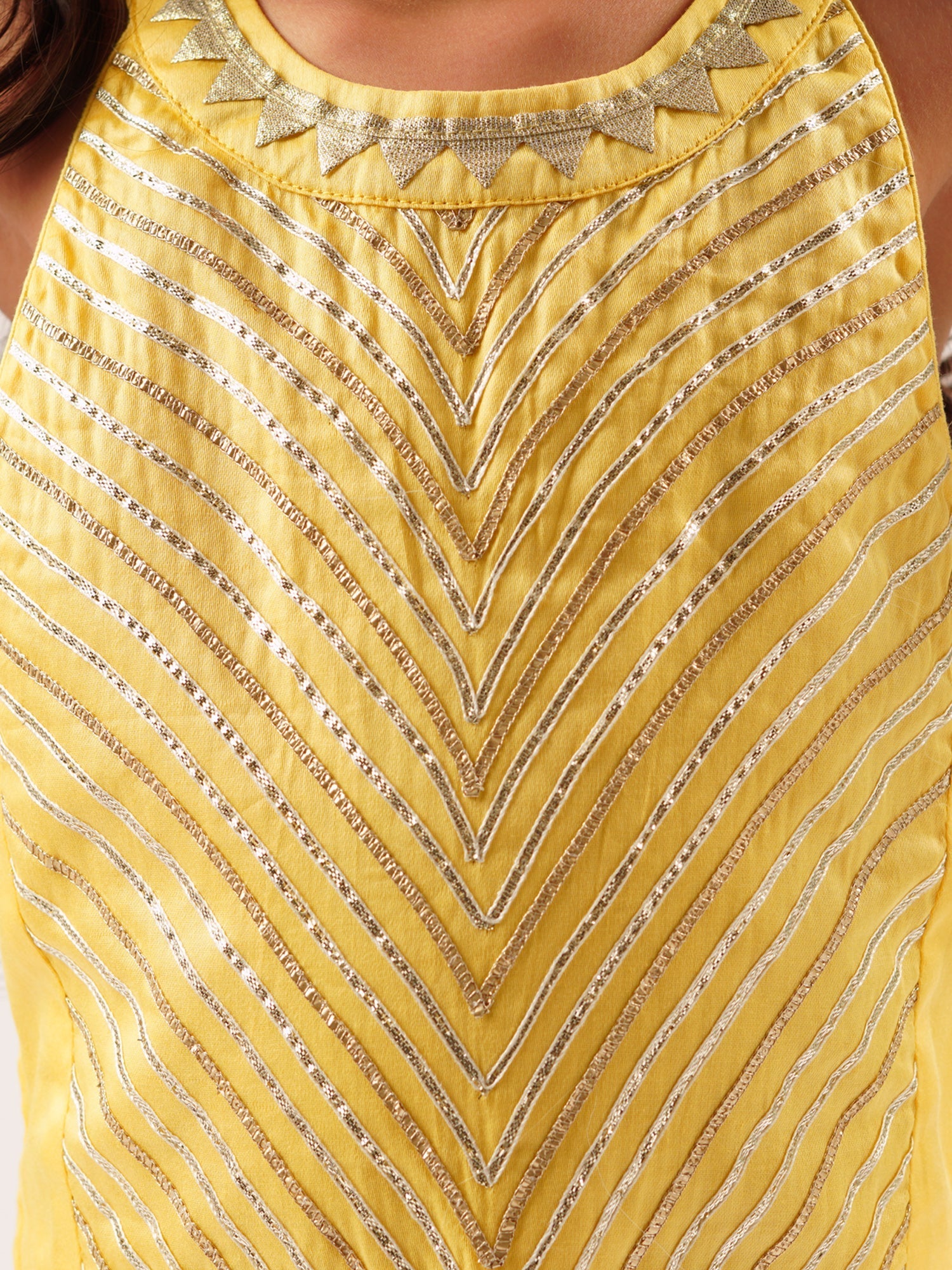 Mehfil yellow Co-ordinate set for Girls