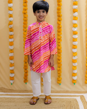 Arjun boys leheriya kurta pajama set
