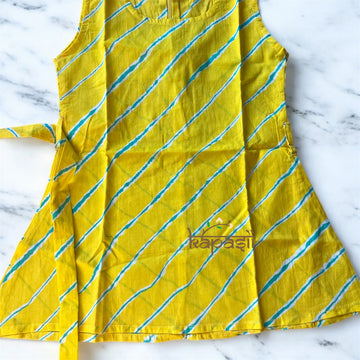 Ethnic frock - yellow stripes
