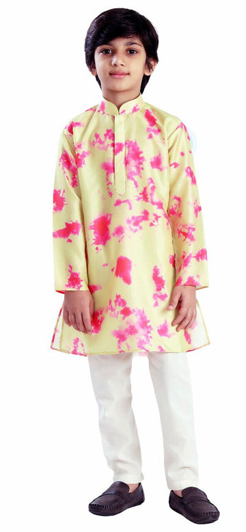 Kapasii (Premium) - Rajwad tie dye premium kurta pajama set for the big boys (6-14 Yearsears)