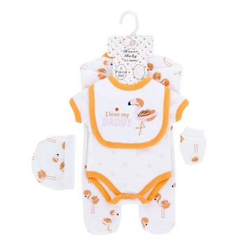 Flamingo 8 pc organic new born set