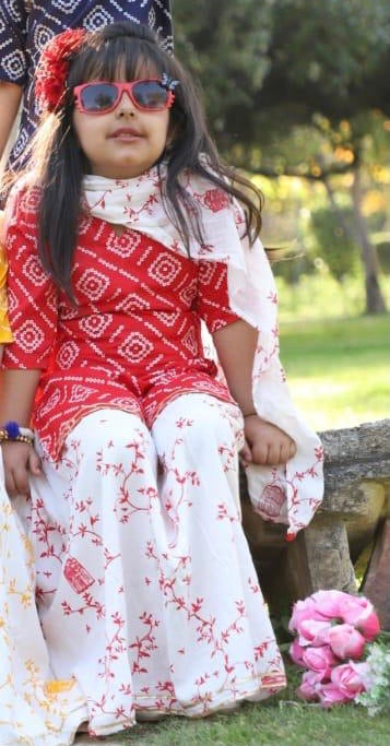 Festive fusion red lehenga- dupatta set