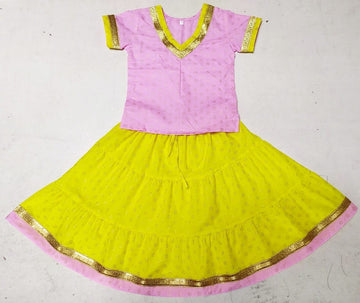 Lehenga top dupatta set (Kapasii Premium)( 0-7 Yearsears)