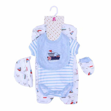 XoXo the Sailor -5pc Organic Newborn Baby Set