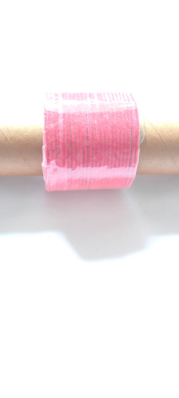Pink velvet bangles