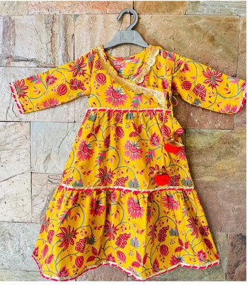 Umang Yellow frock set girl
