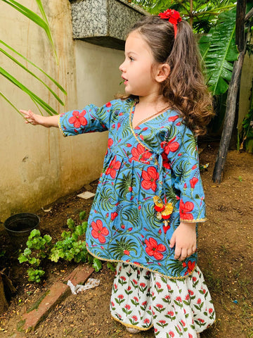 Kapasii - Jasmine blue sharara set