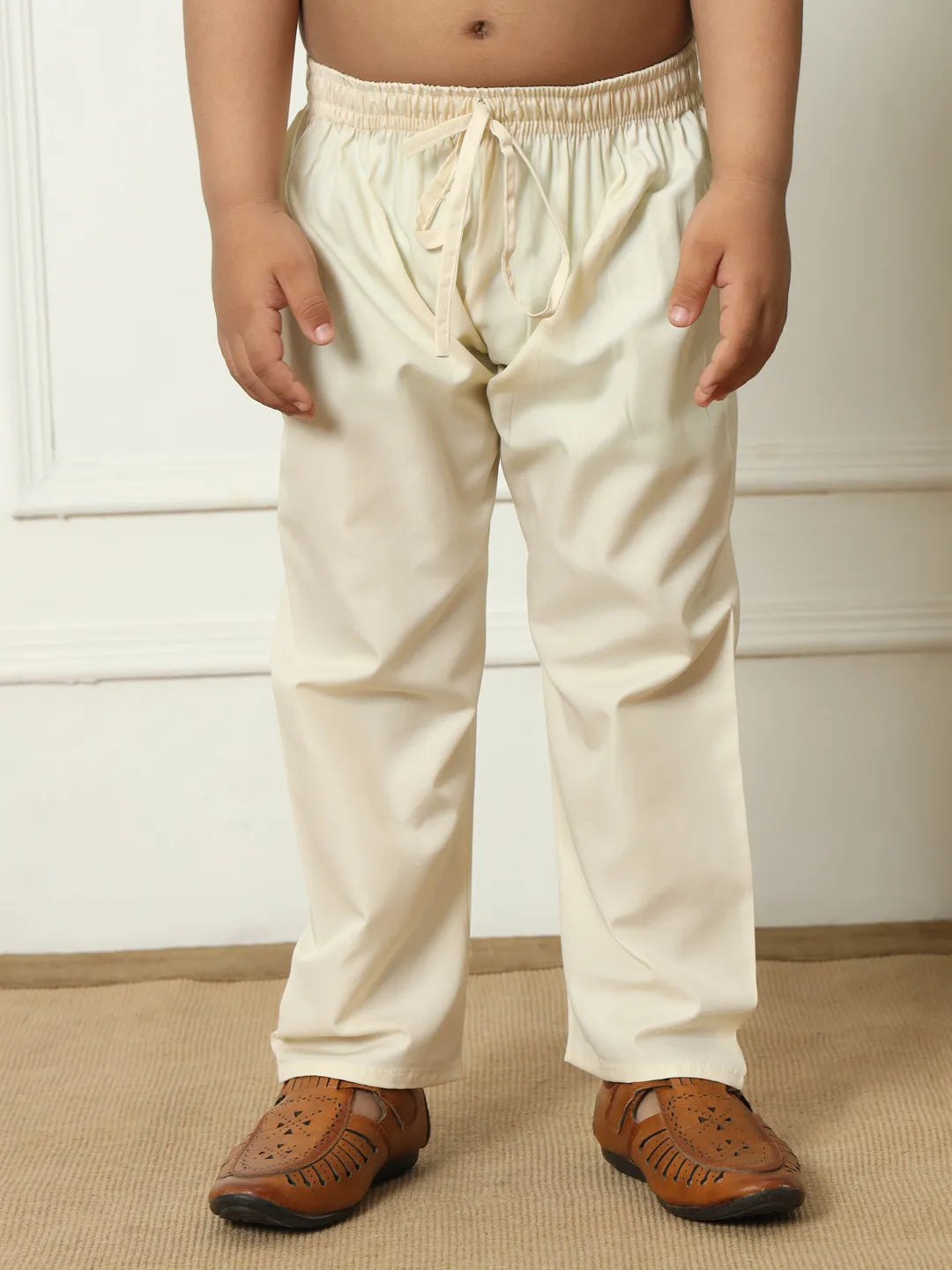 Boys straight style kota doria fabric navy teal color kurta  pajama  jacket set