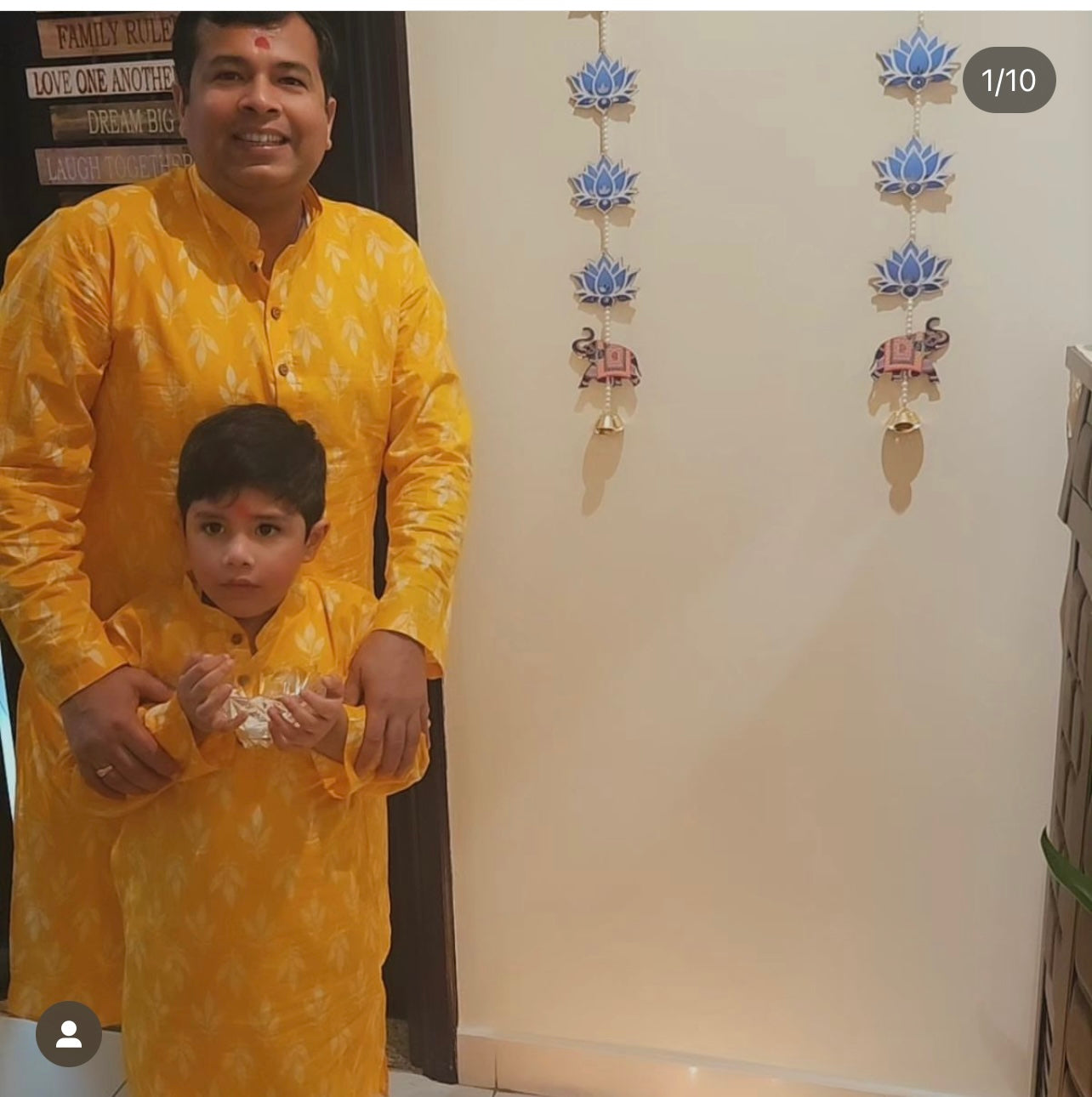 Father- Son combo set Yellow