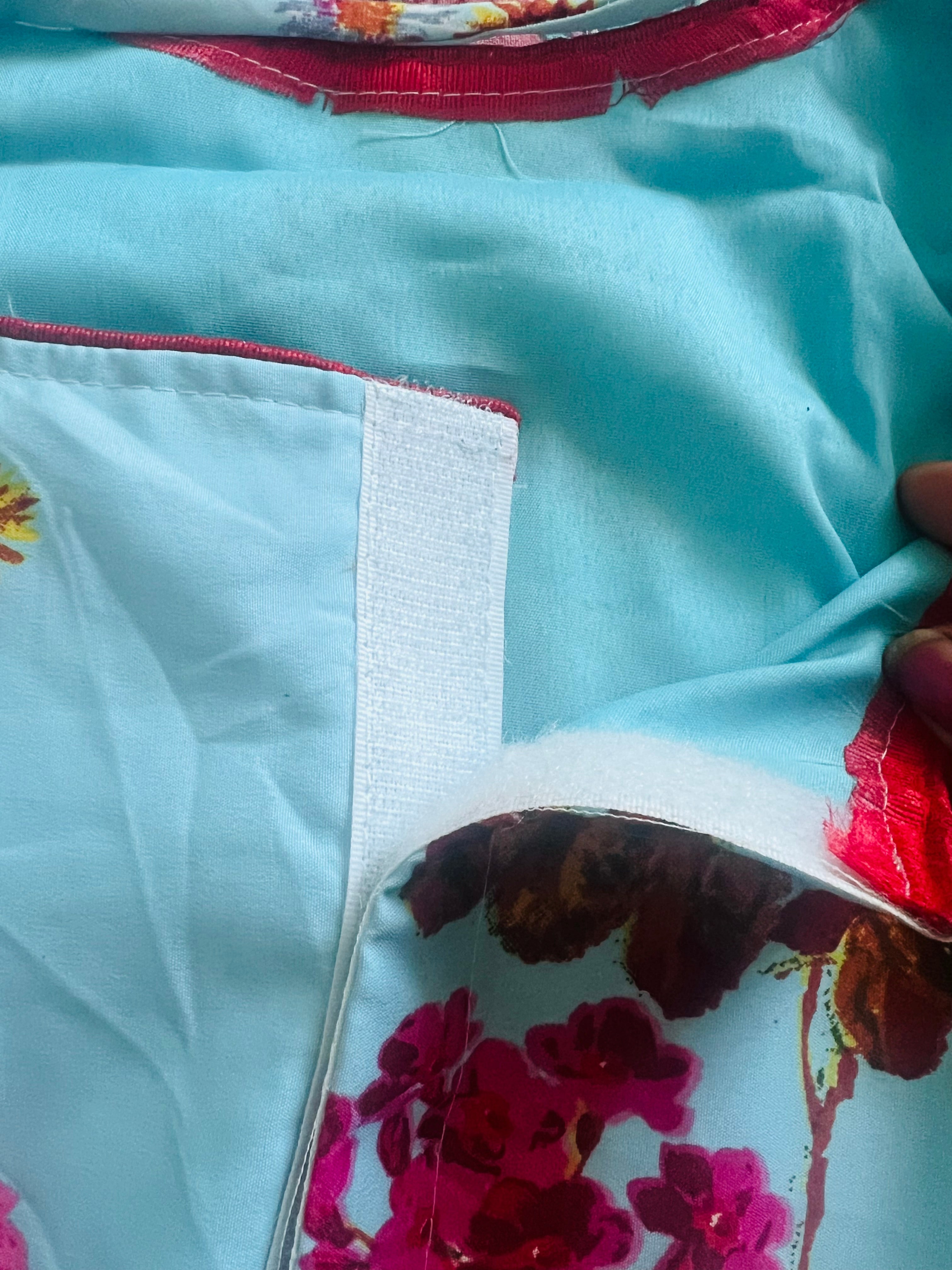 Aria satin blue lehenga choli set with dupatta
