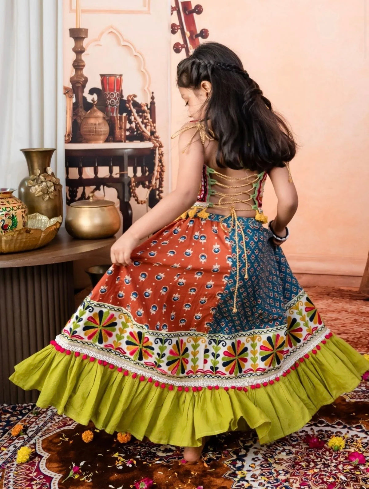 Ghoomar lehenga choli set