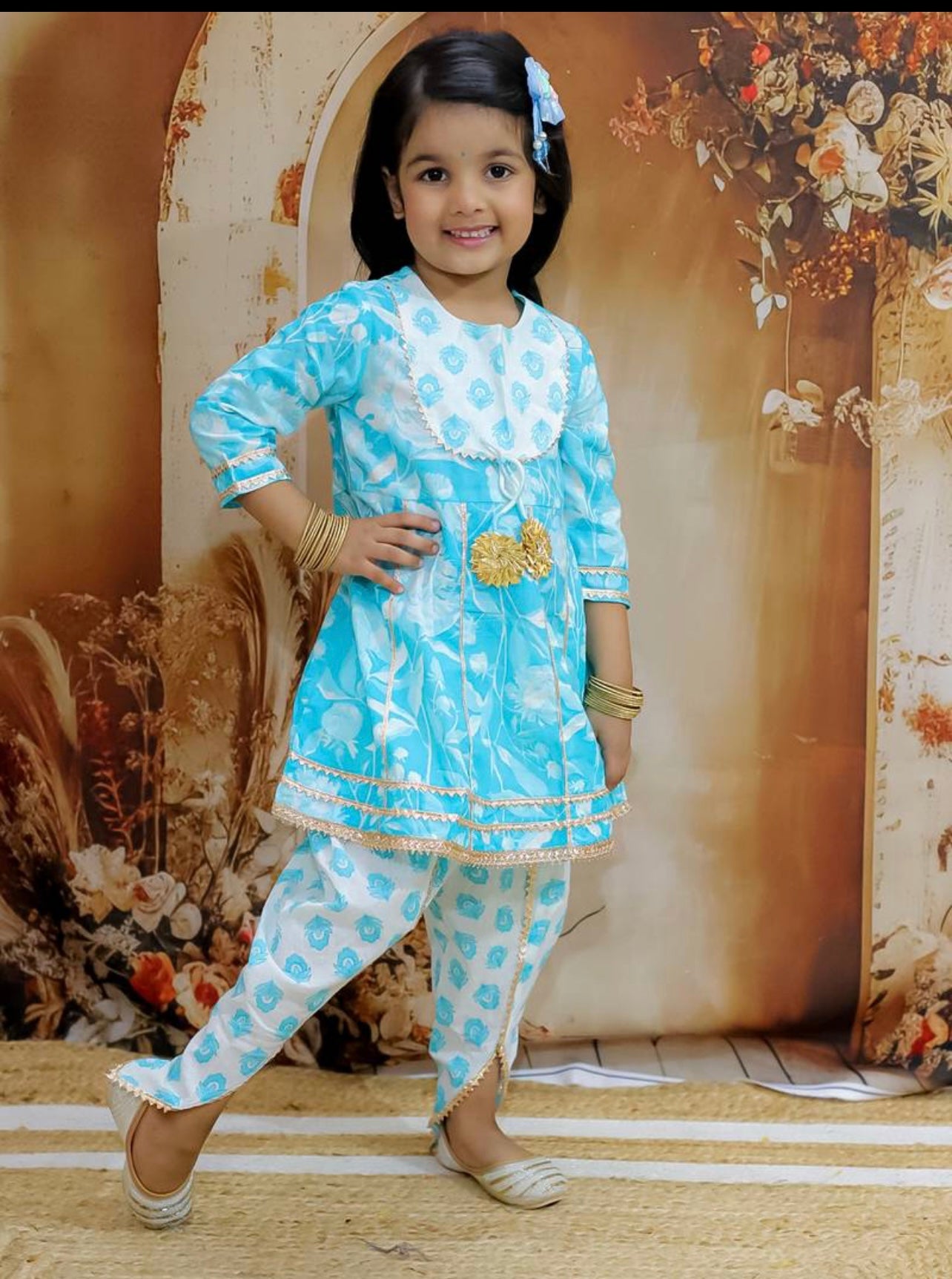 Shagun girls dhoti set