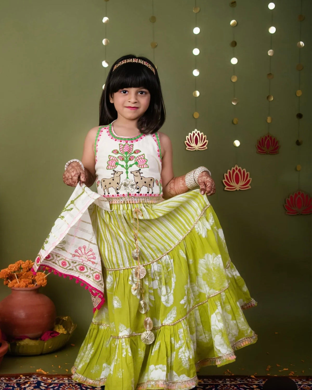 Ghoomar lehenga choli set