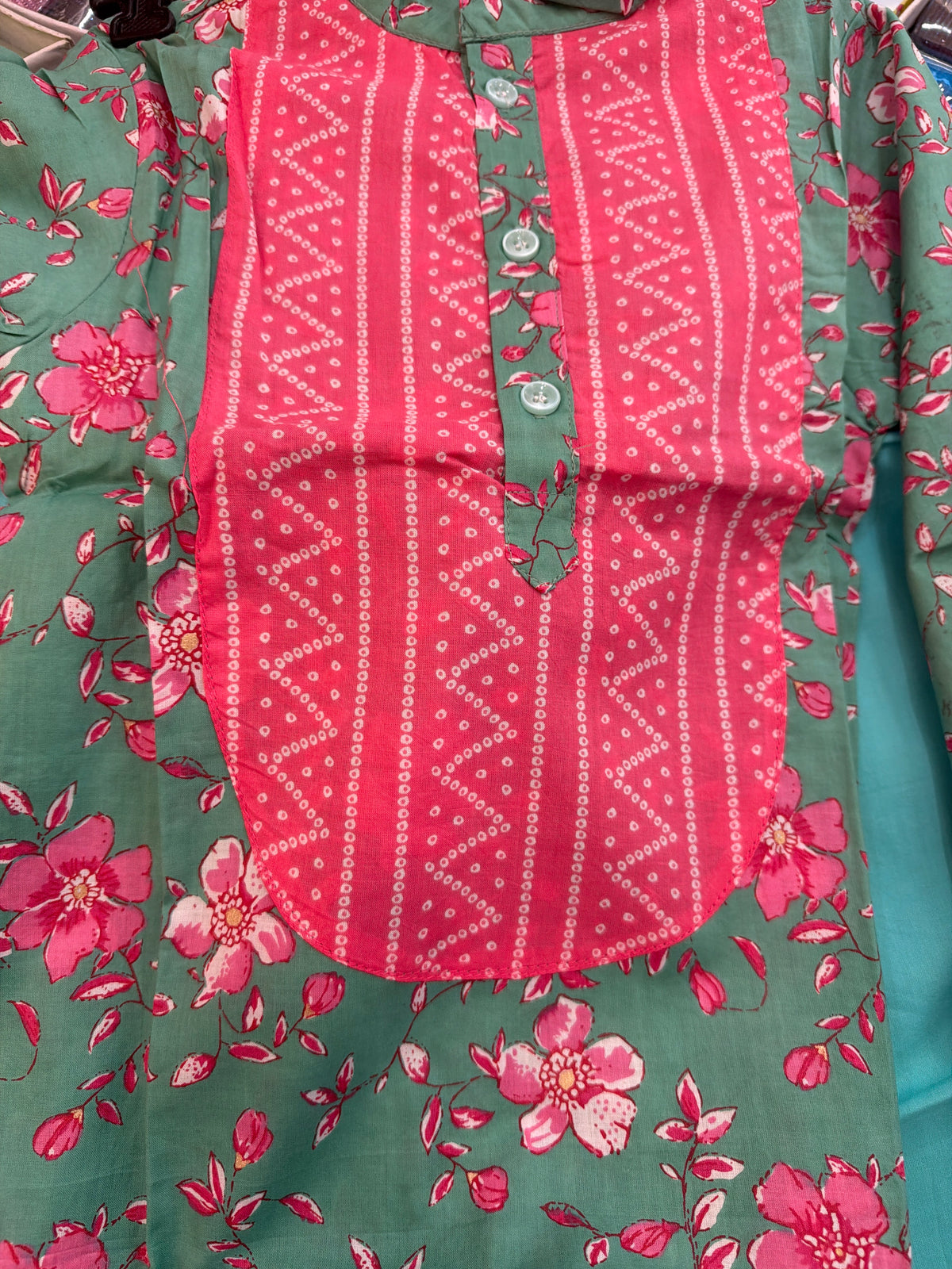 Boys bandhani printed kurta pajama set