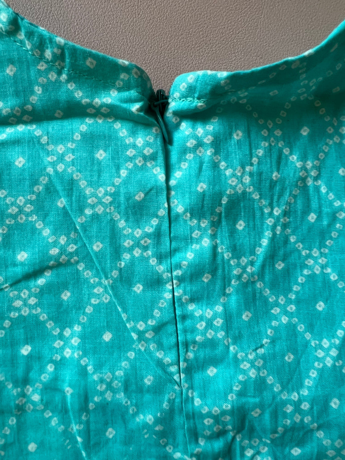 Ethnic frock - blue bandhni