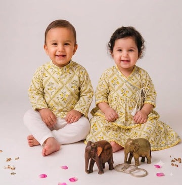 Ladoo infant anghrakha lehenga  baby  girl set