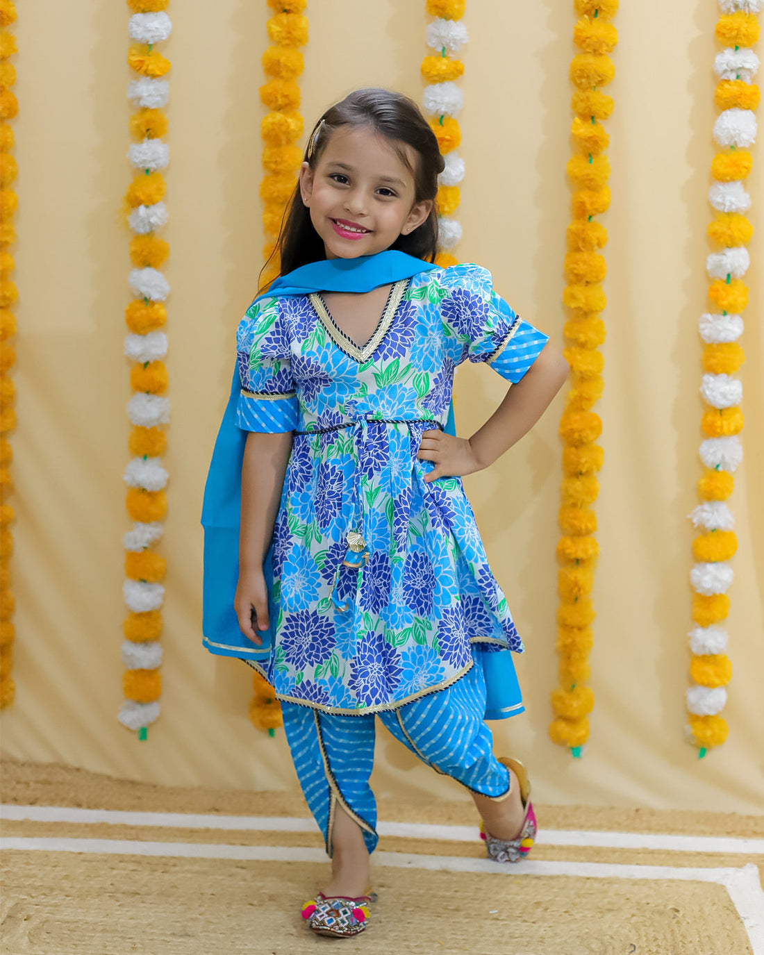 Shagun girls dhoti dupatta set