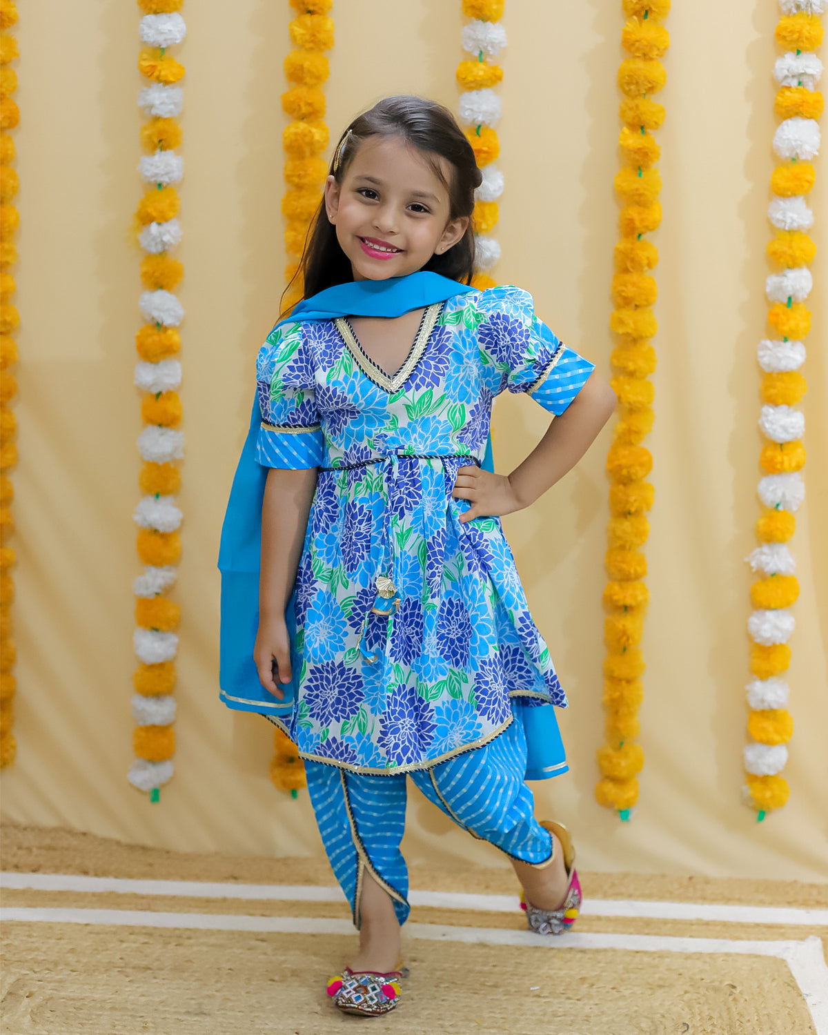 Shagun girls dhoti dupatta set