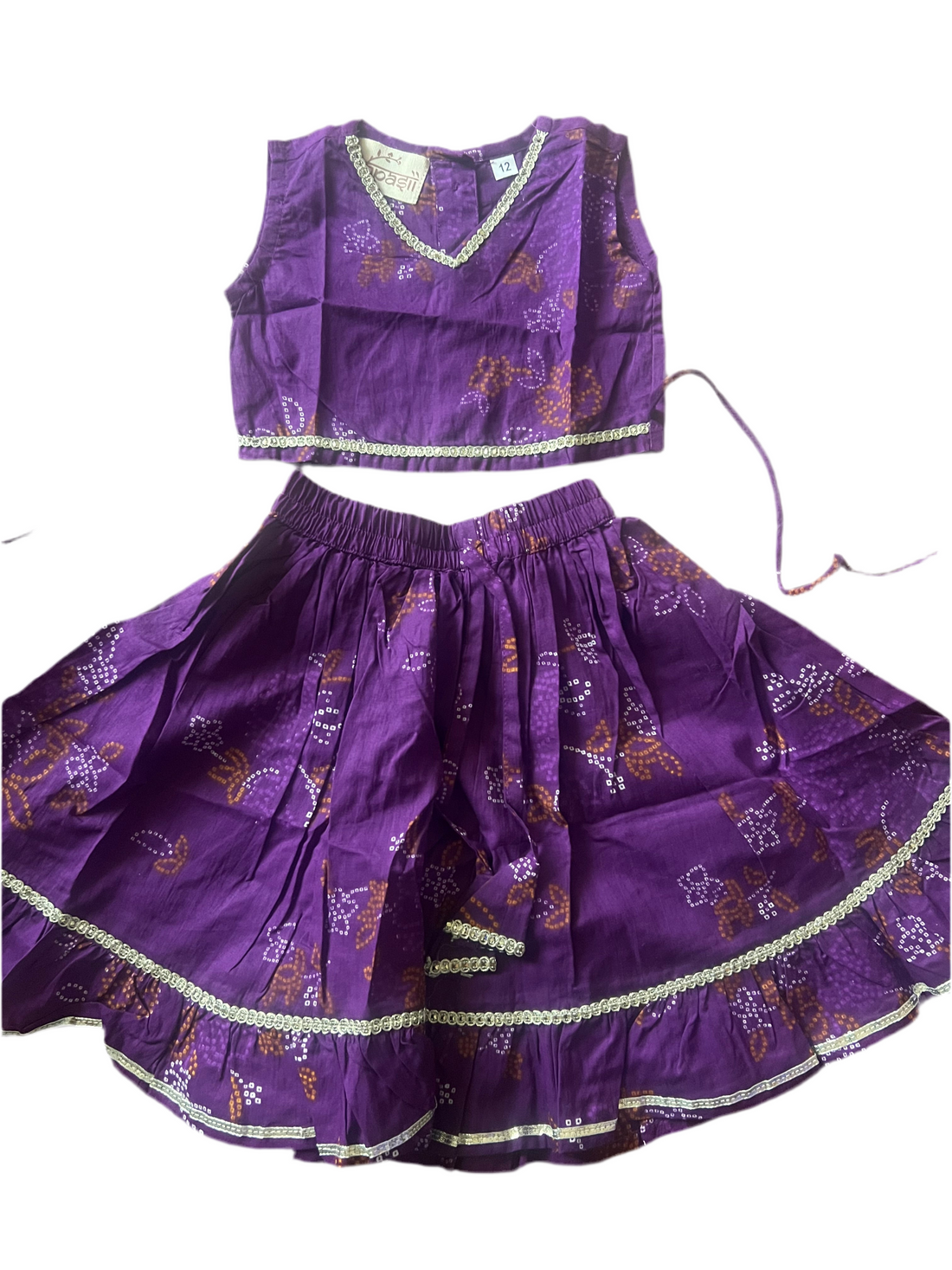 Infant Girls Lehenga Set purple