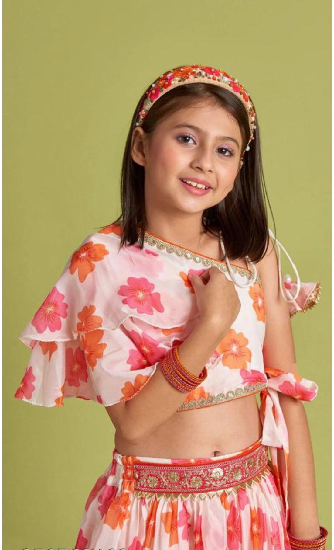 Girls georgette lehenga choli set