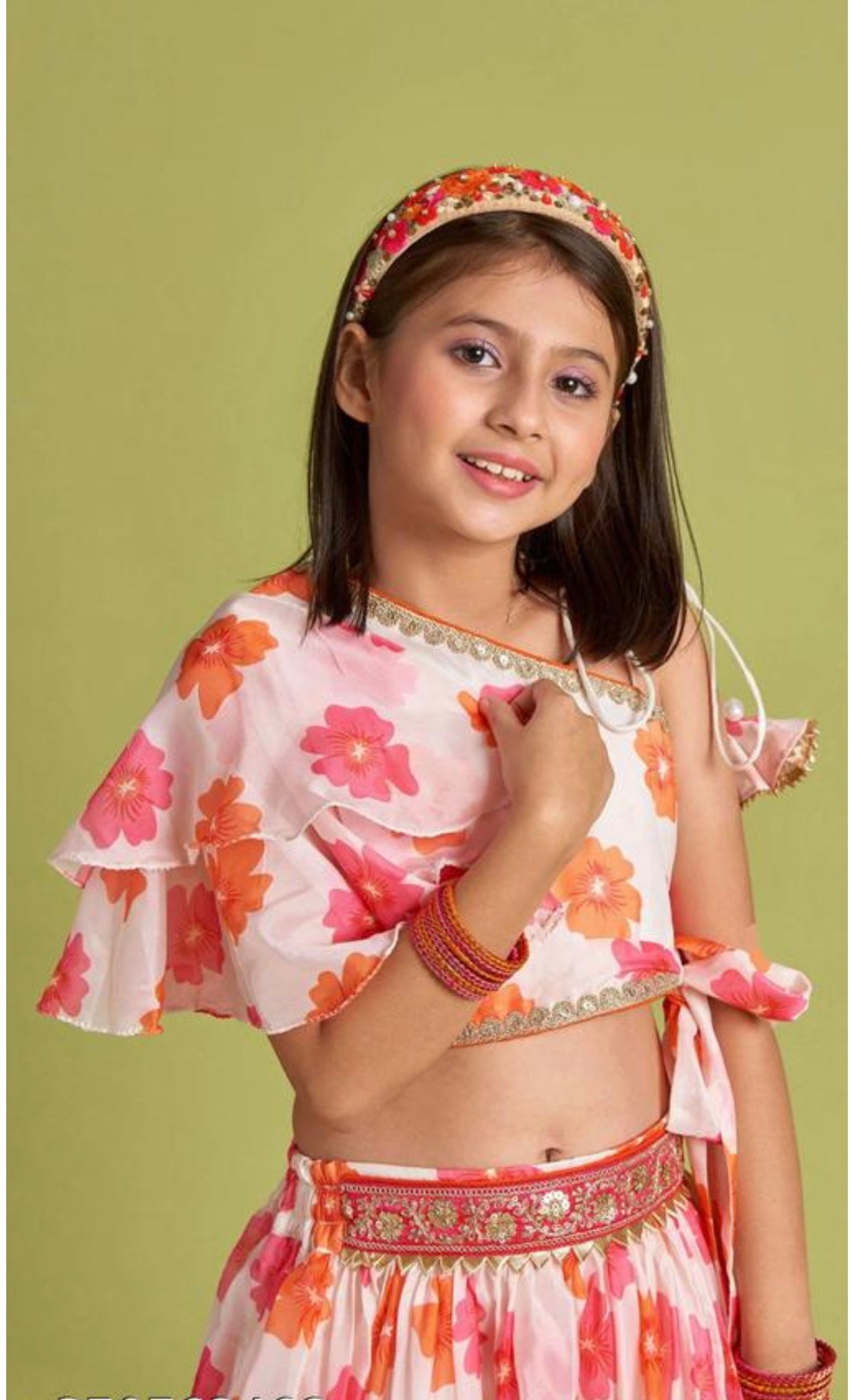 Girls georgette lehenga choli set