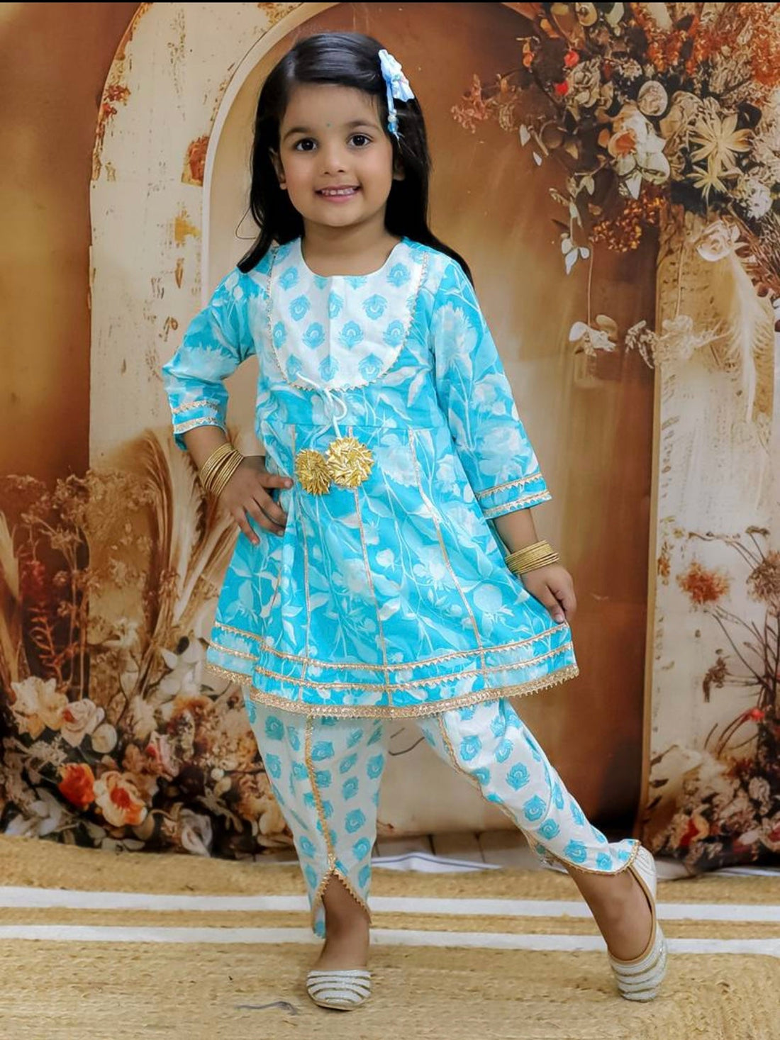 Shagun girls dhoti set