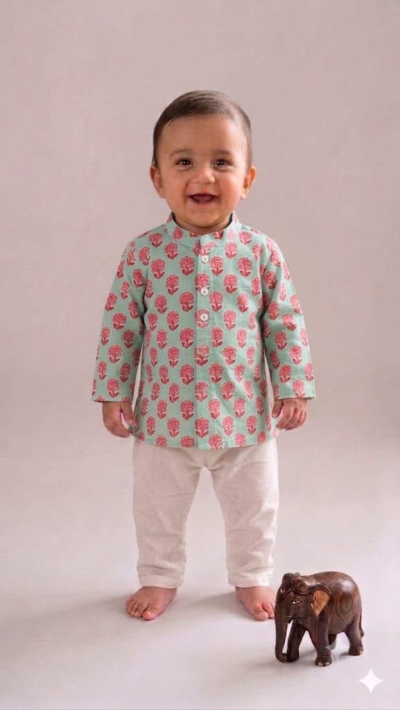 Ladoo boys infant kurta pajama set