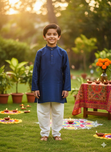 Utsav deep blue Kurta pajama set