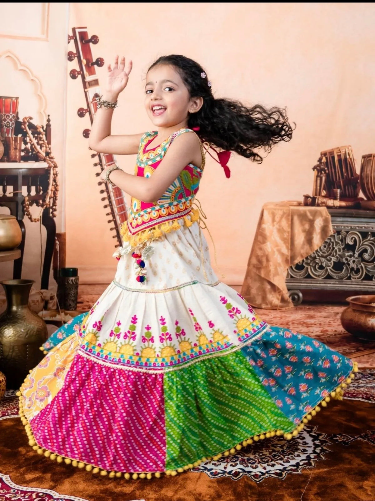Ghoomar girls Chaniya choli set