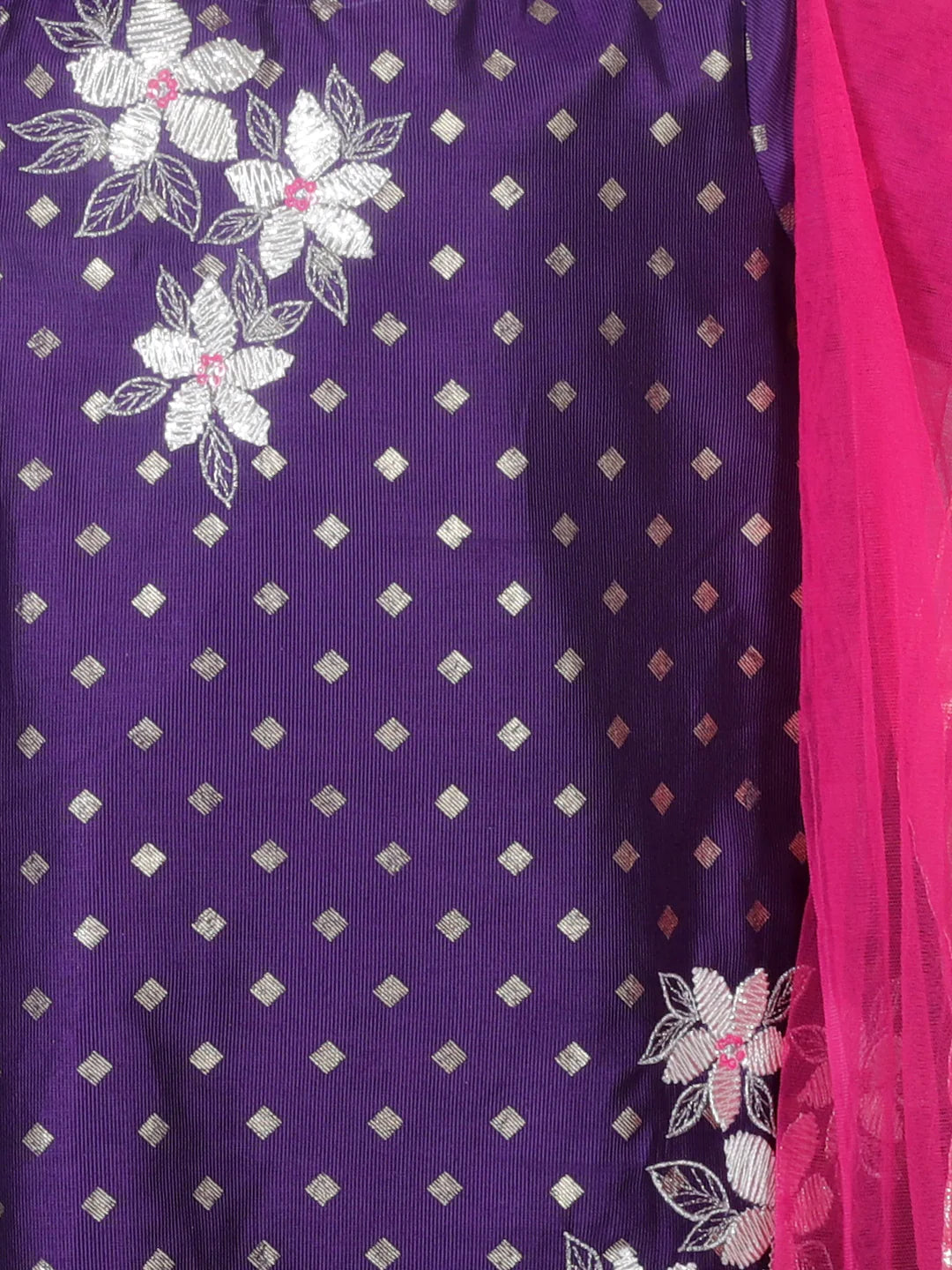 Mehfil girls purple kurta with Sharara set