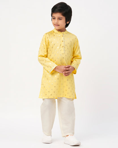 Mehfil Yellow Kurta Pant set for Boys