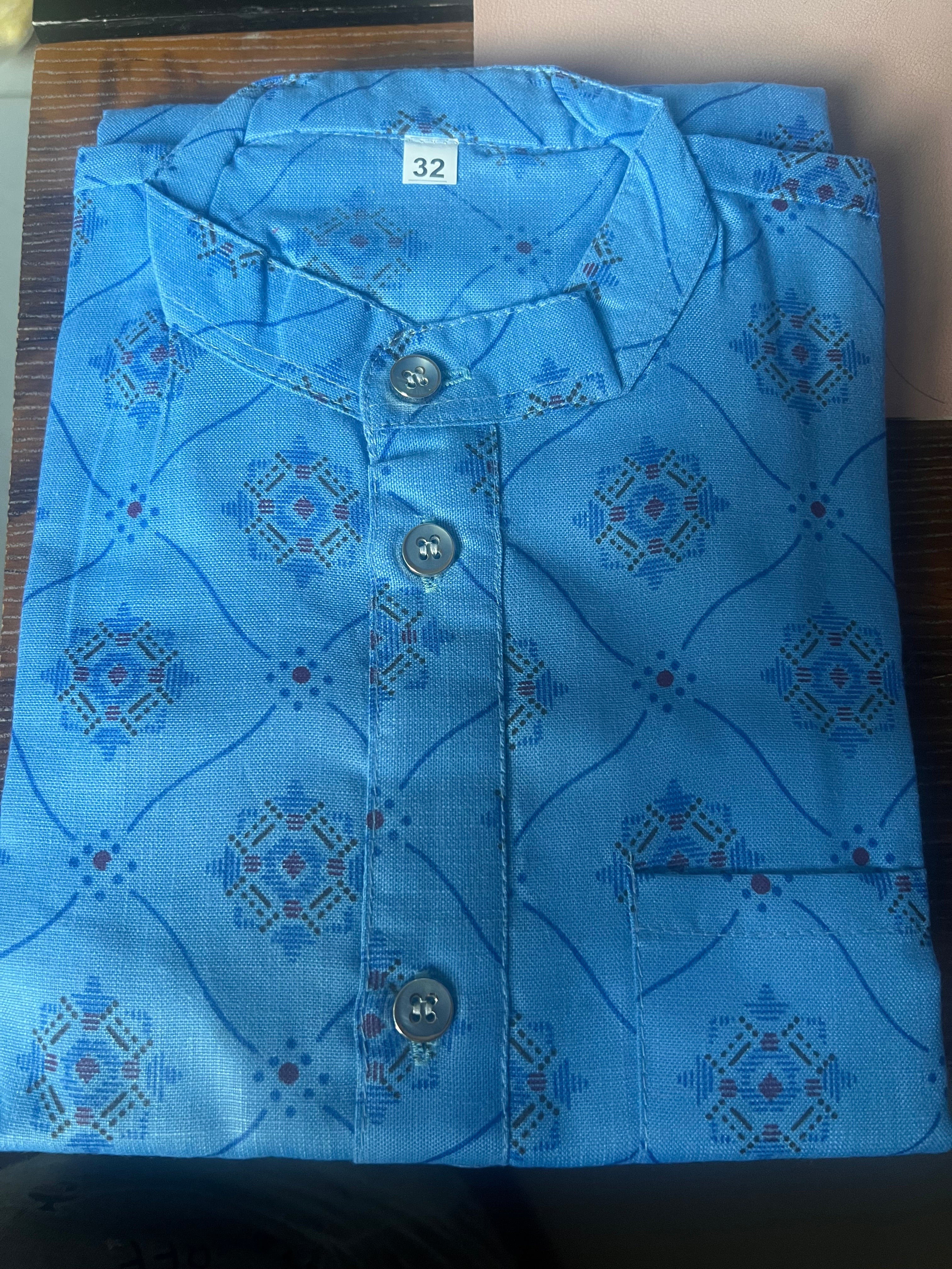 Boys blue kurta pajama set