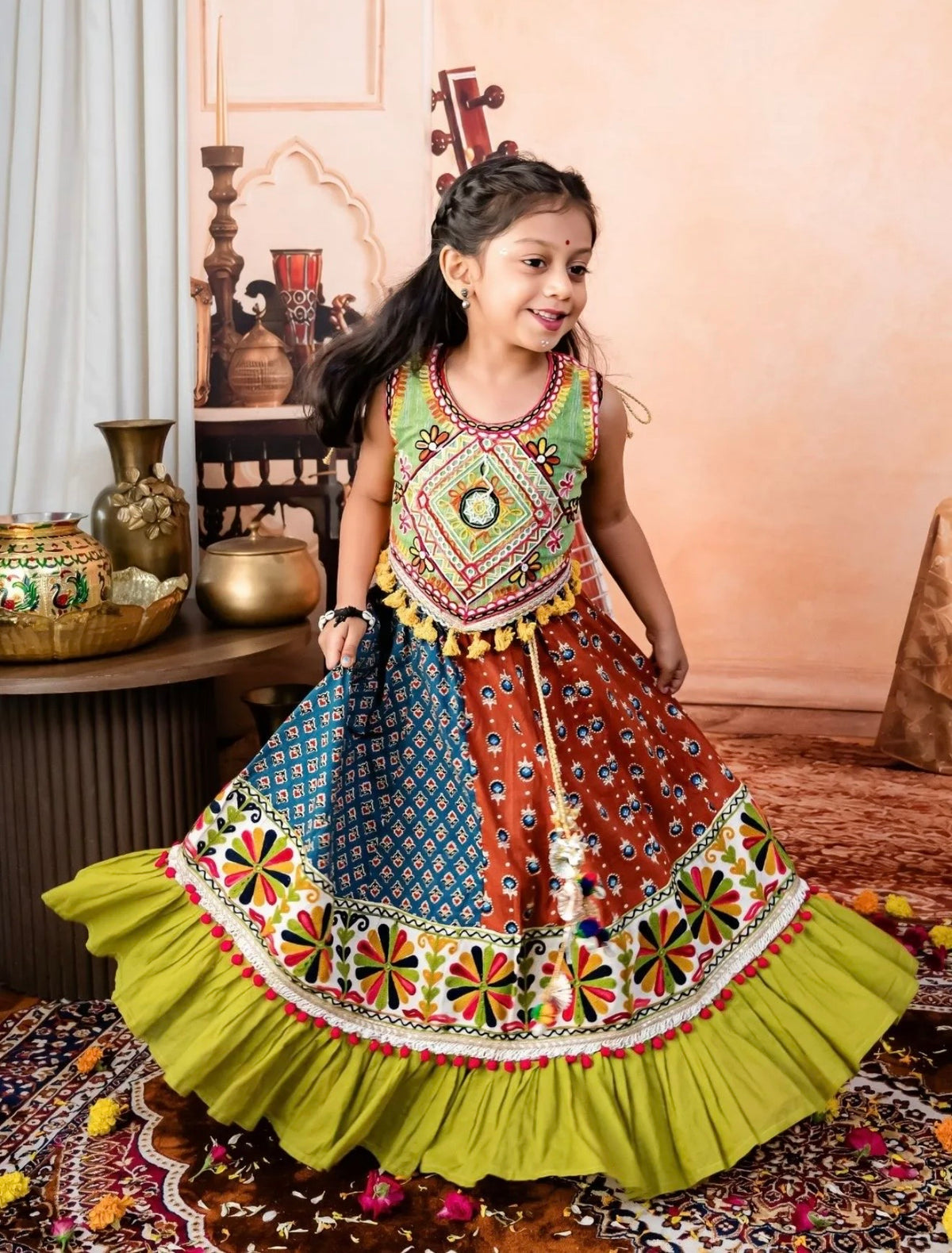Ghoomar lehenga choli set