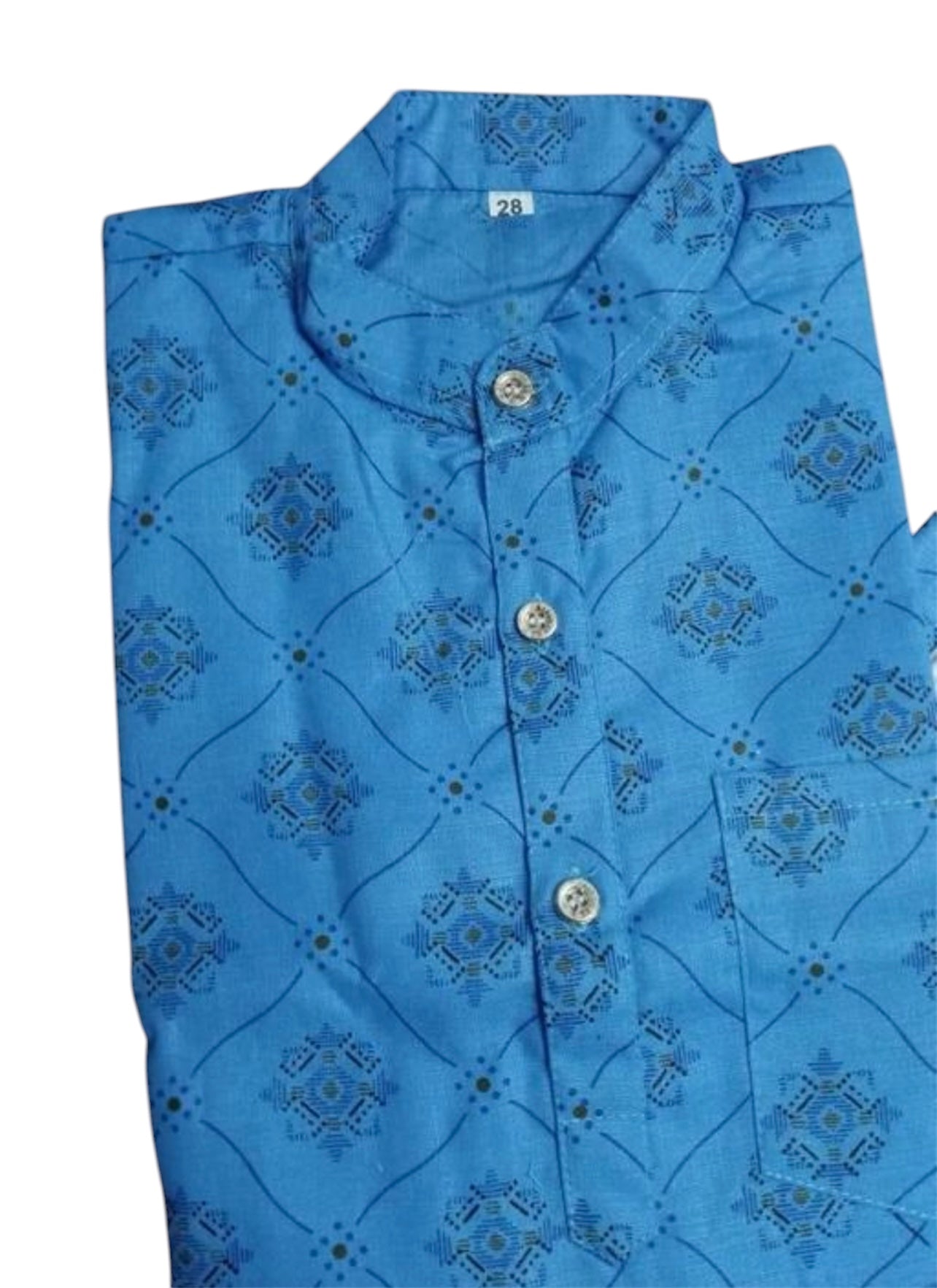 Boys blue kurta pajama set
