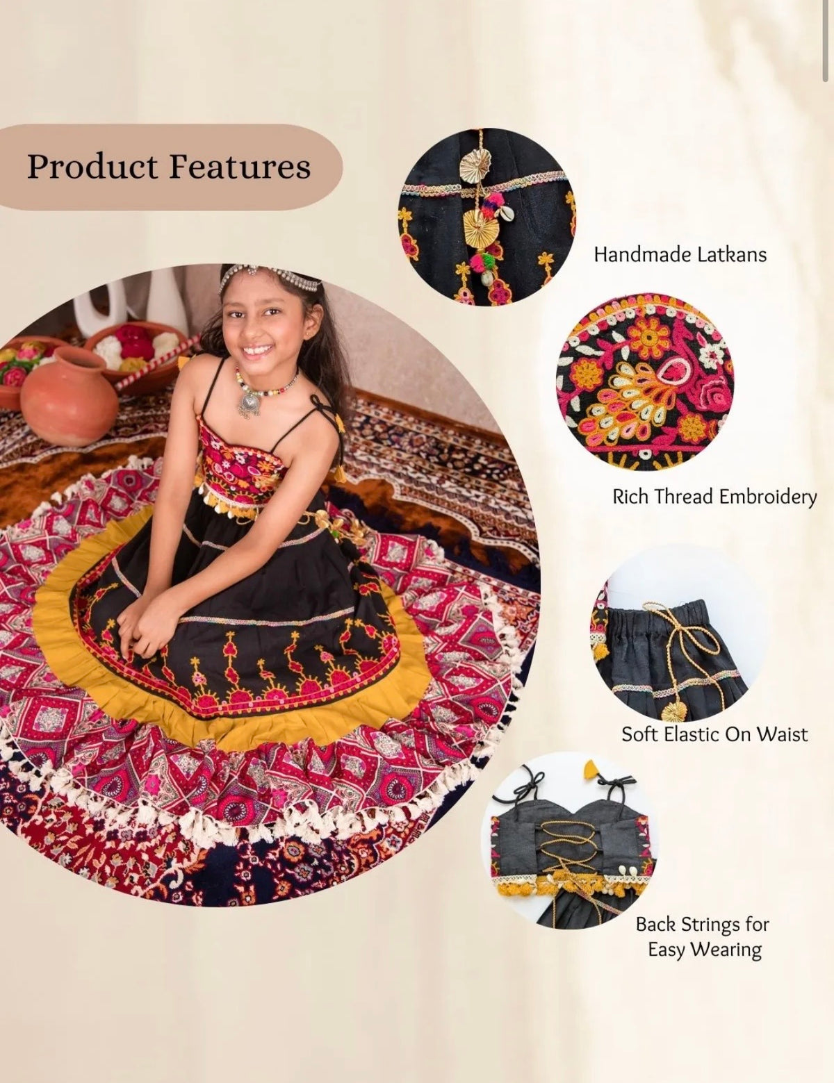 Ghoomar lehenga choli set
