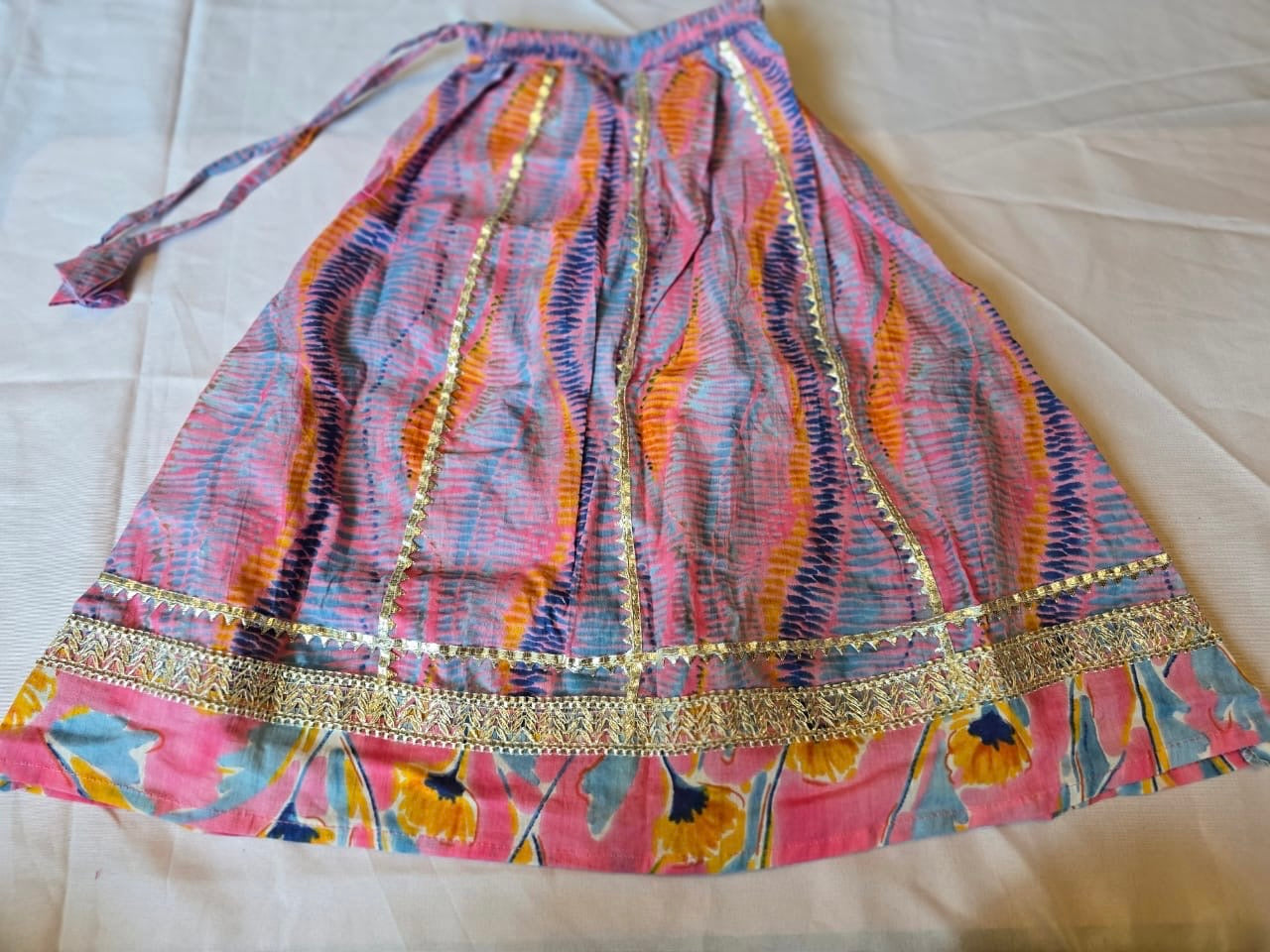 Girls lehenga choli set with duptta floral pink lavender