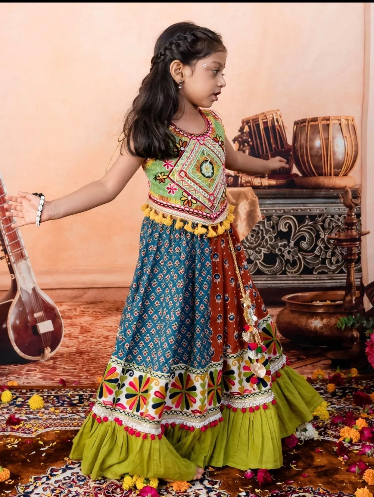 Ghoomar lehenga choli set
