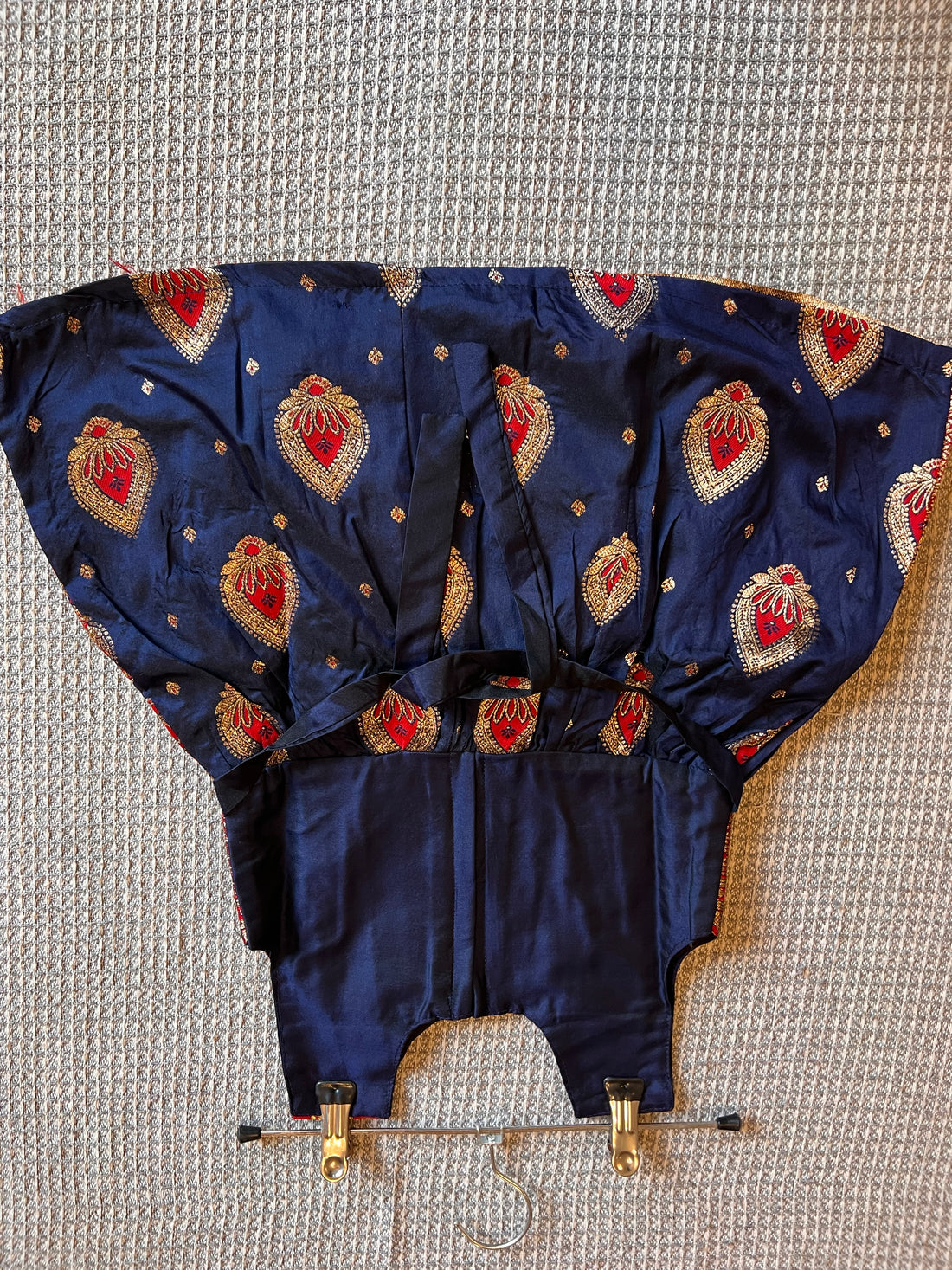 Ahilya paithani blue frock