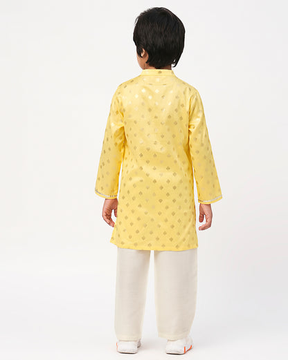 Mehfil Yellow Kurta Pant set for Boys