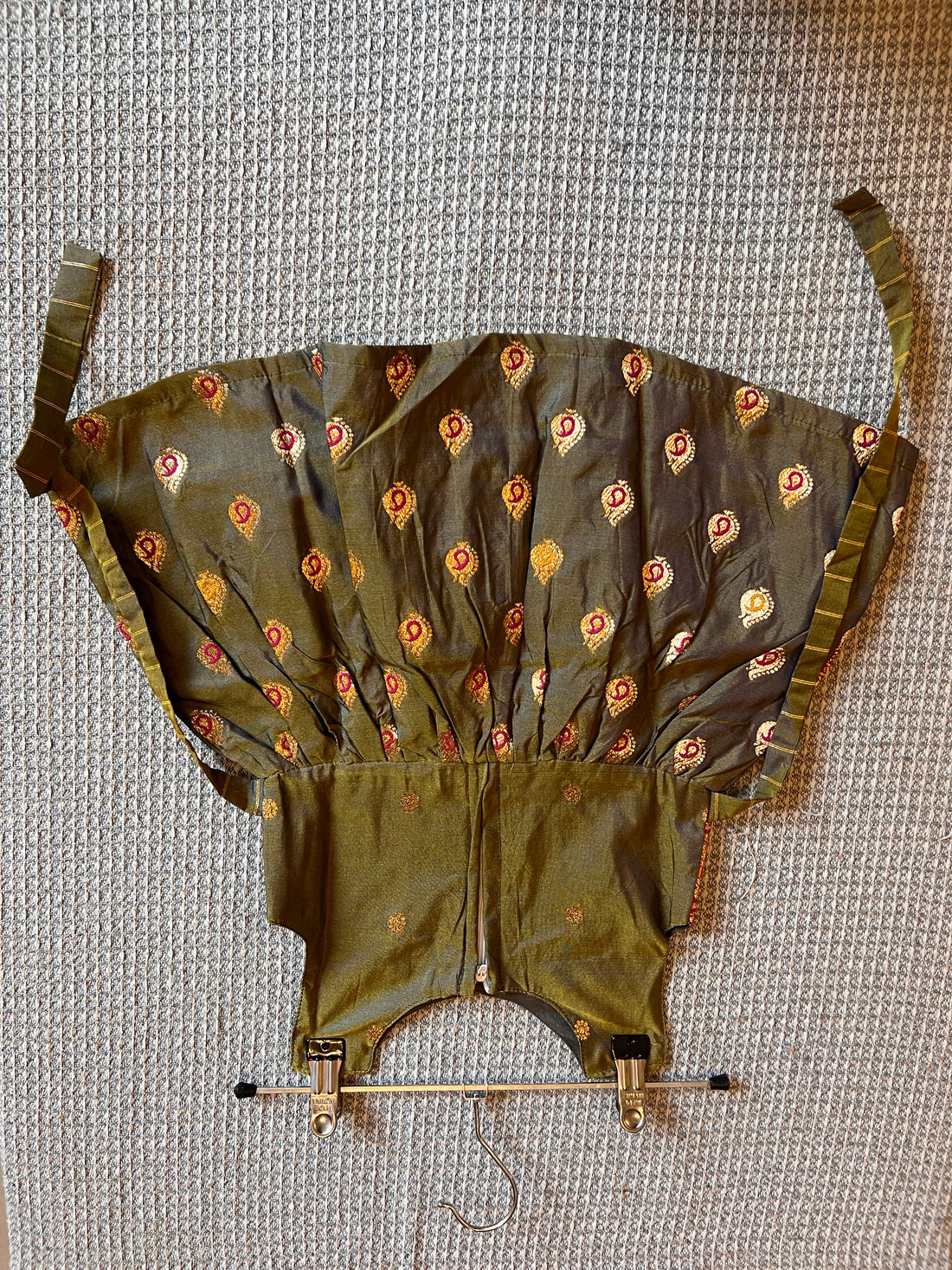 Ahilya paithani mehndi frock