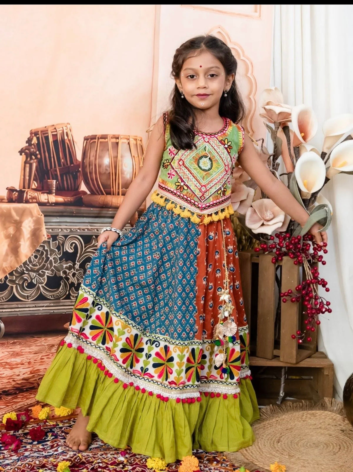 Ghoomar lehenga choli set