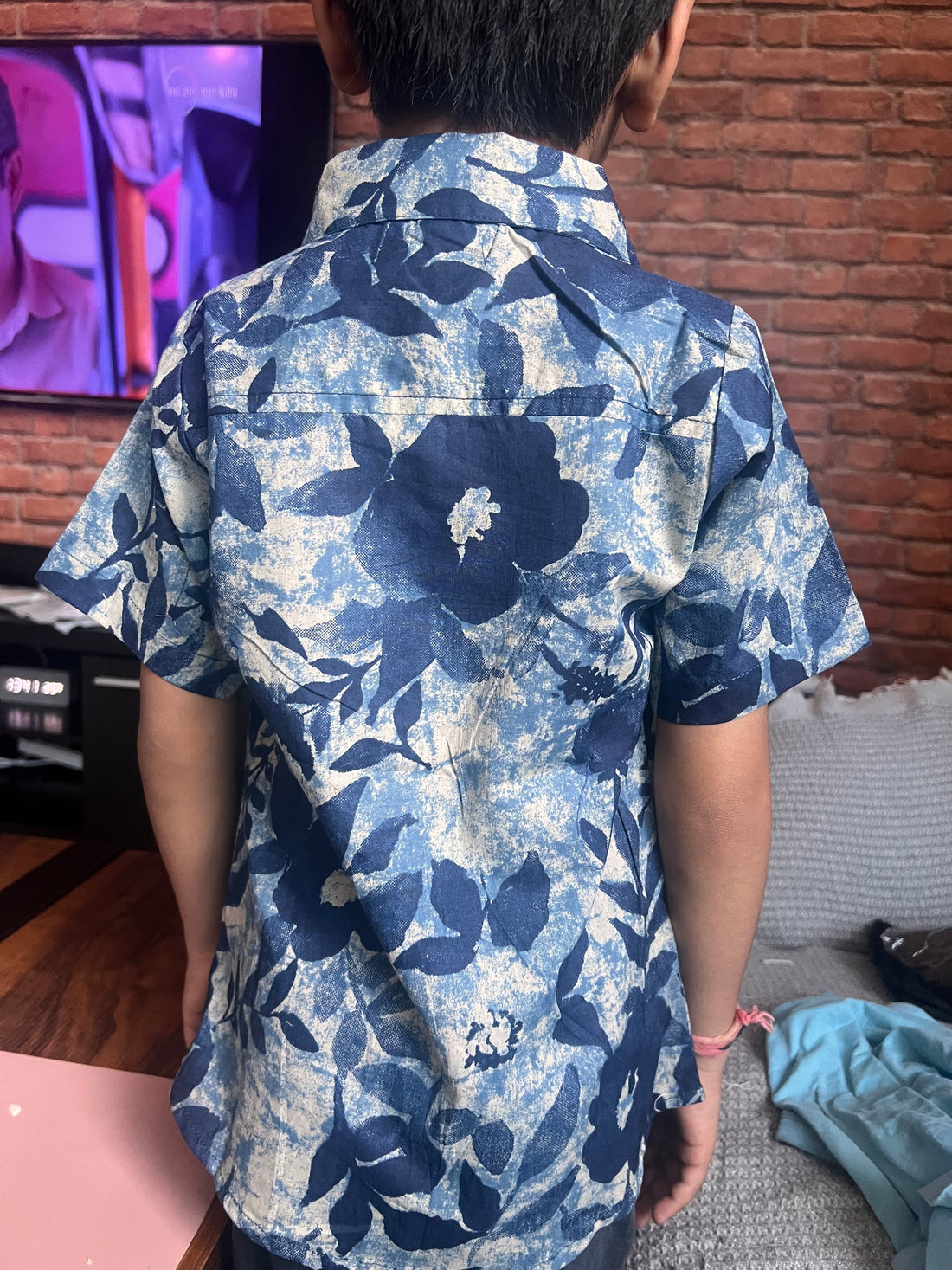 Boys indigo shirt