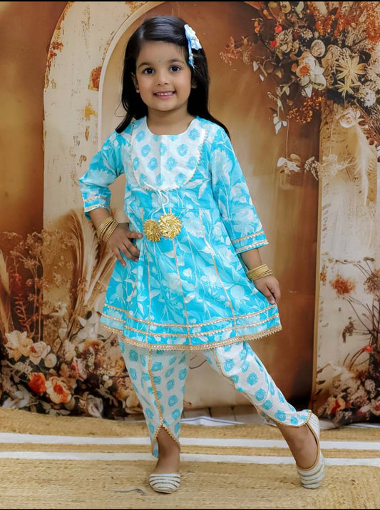 Shagun girls dhoti set