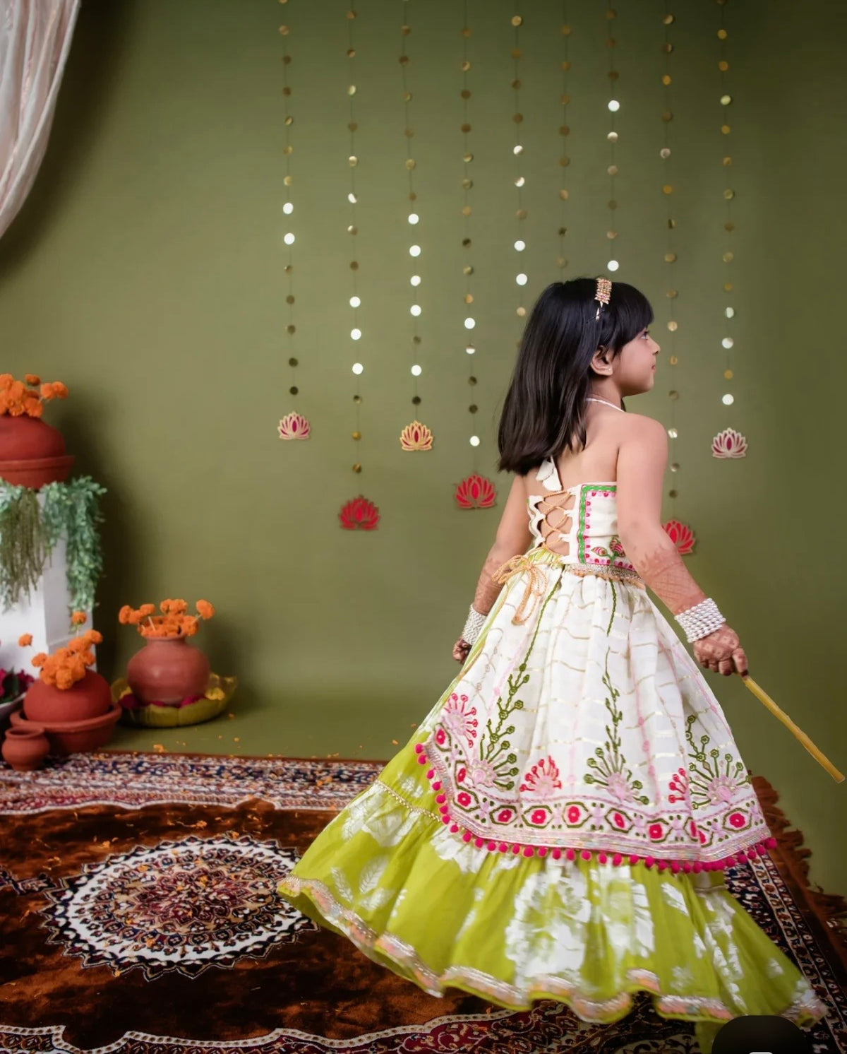 Ghoomar lehenga choli set