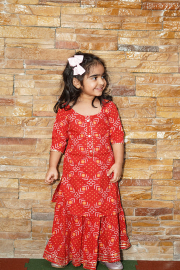 Tara Rose lehenga kurta set