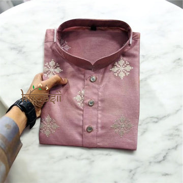 Teen boys only kurta-silk