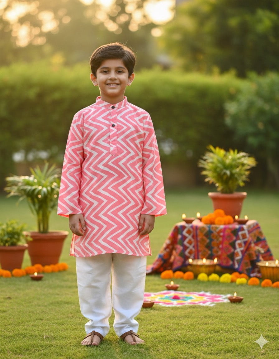 Utsav baby pink Kurta pajama set