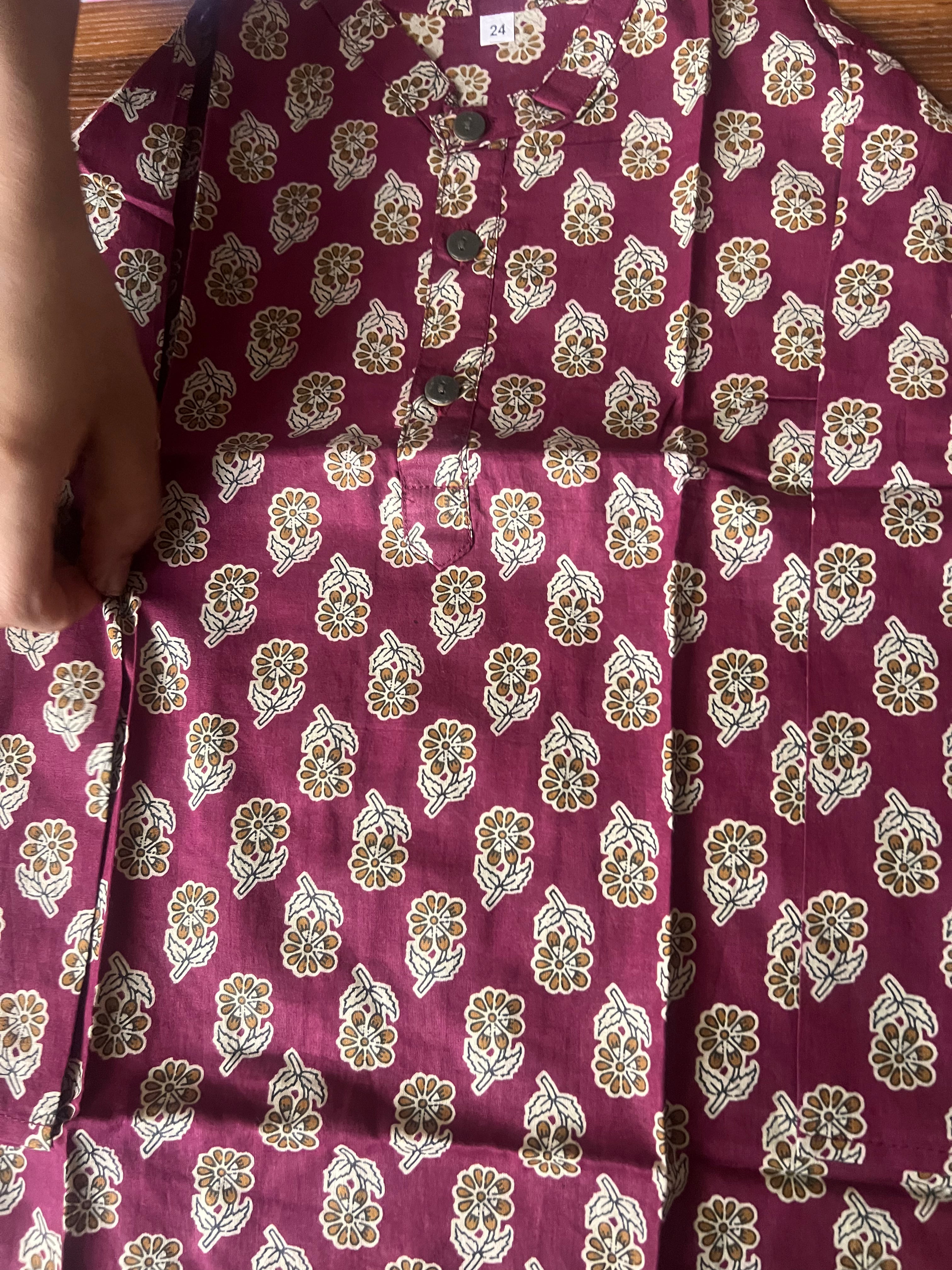 Utsav violet kurta pajama jacket set