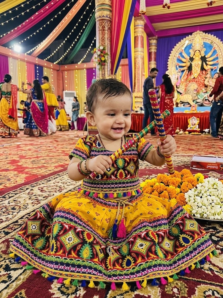 Chaniya choli red yellow