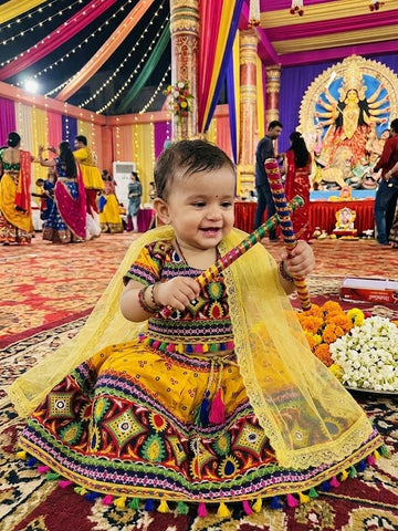 Chaniya choli red yellow